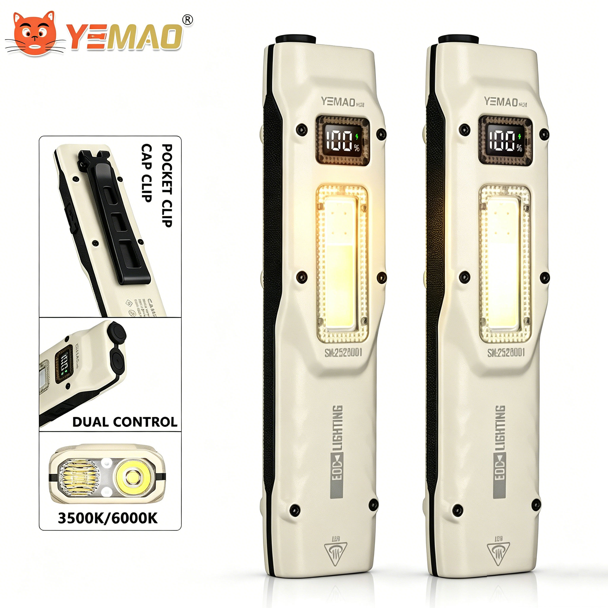 Outdoor Lighting Beacon - Linterna DE TRABAJO táctica ultrafina de