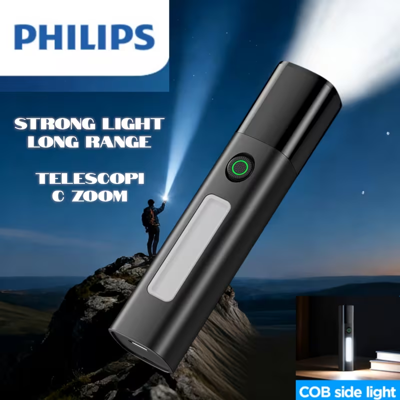 Outdoor Lighting Philips - Linterna LED Philips SFL1151 con Zoom