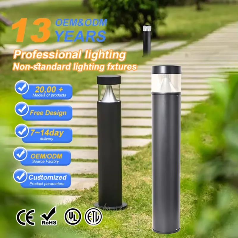 Bollard Light Garden - Lámpara de Jardín LED Moderna de