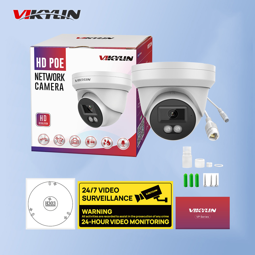 Outdoor Lighting Mains Powered - Cámara de Seguridad IP VIKYLIN 8MP