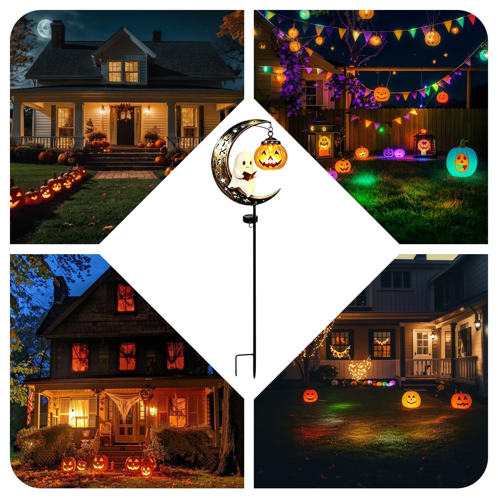 Solar Path Light - Lámpara Solar de Jardín para Halloween,