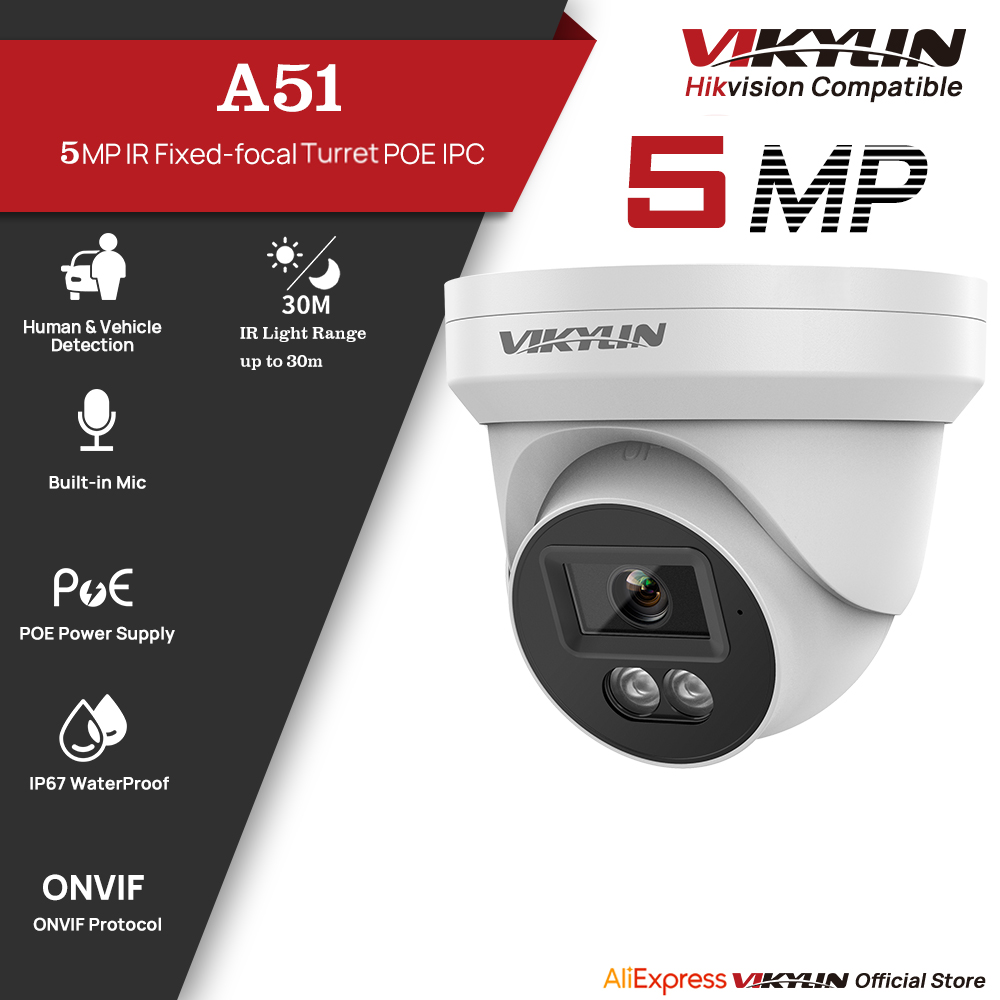 Outdoor Lighting Mains Powered - Cámara de Seguridad IP VIKYLIN de