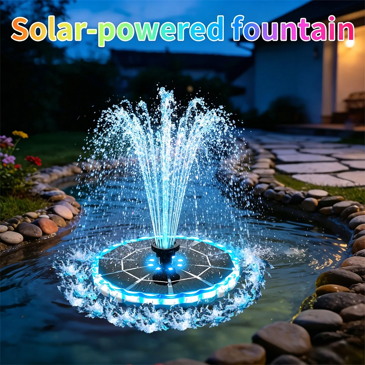 Bollard Light Garden - Fuente Solar de 3.5W para Jardín,