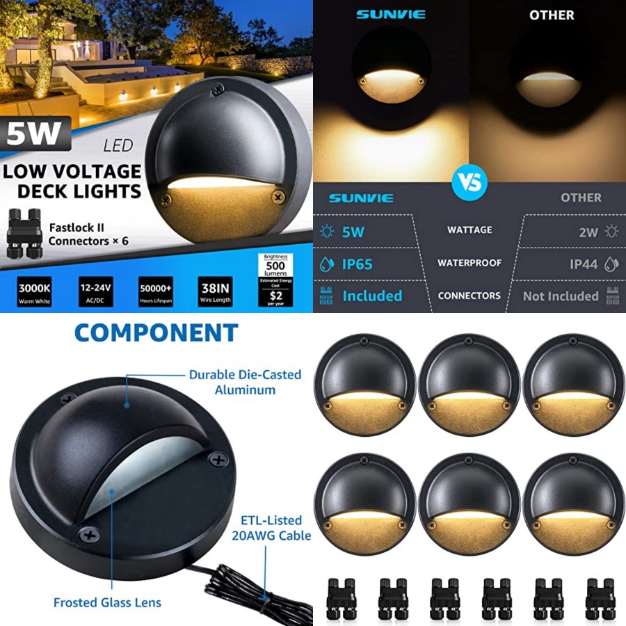 Outdoor Lighting Connectors - Luces LED de Bajo Voltaje para