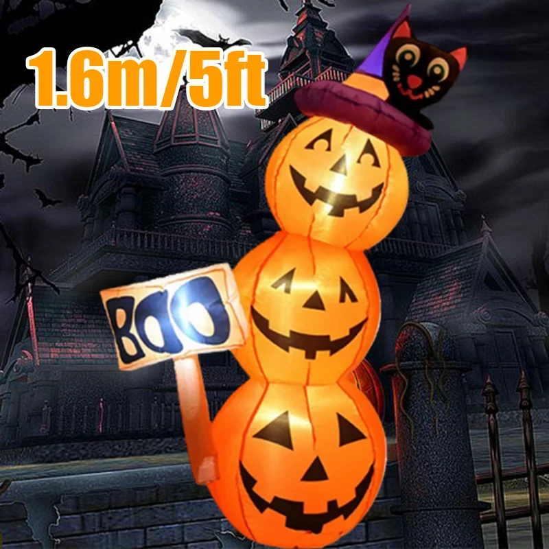 Bollard Light Garden - Modelo inflable de calabaza para Halloween,