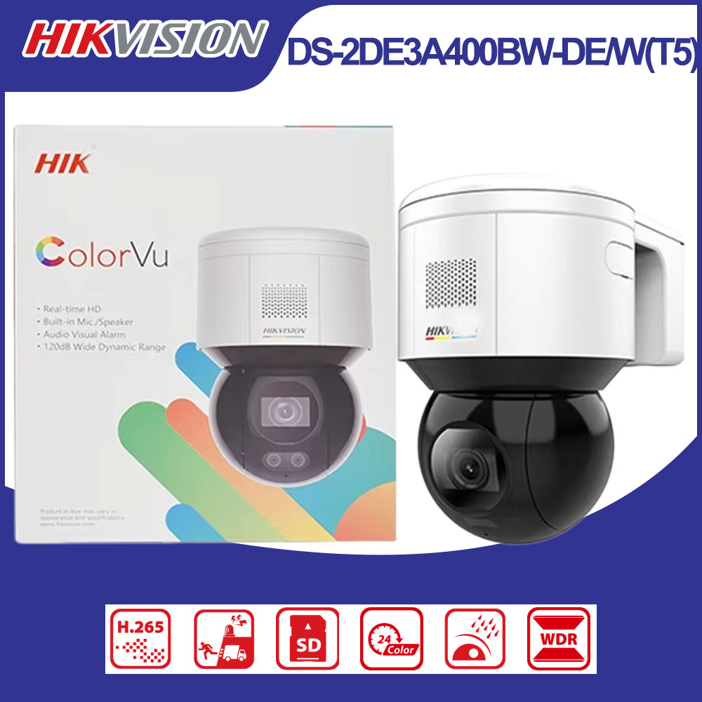 Outdoor Lighting Mains Powered - Cámara IP PTZ Wi-Fi Hikvision DS-2DE3A400BW-DE/W(T5)