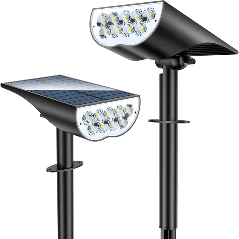 Outdoor Lighting Spotlight - 9 focos solares de jardín LED,