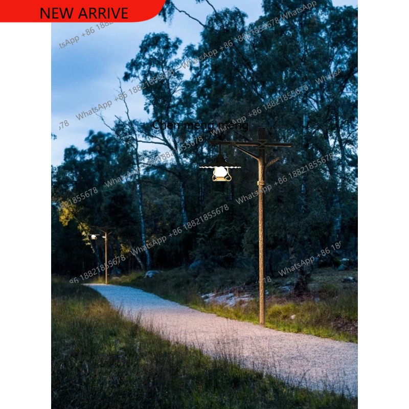 Outdoor Lighting Spotlight - Lámpara solar retro para parques, luz