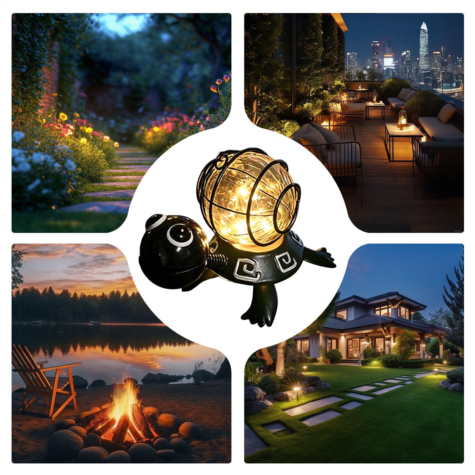 Solar Path Light - Luces solares con forma de tortuga