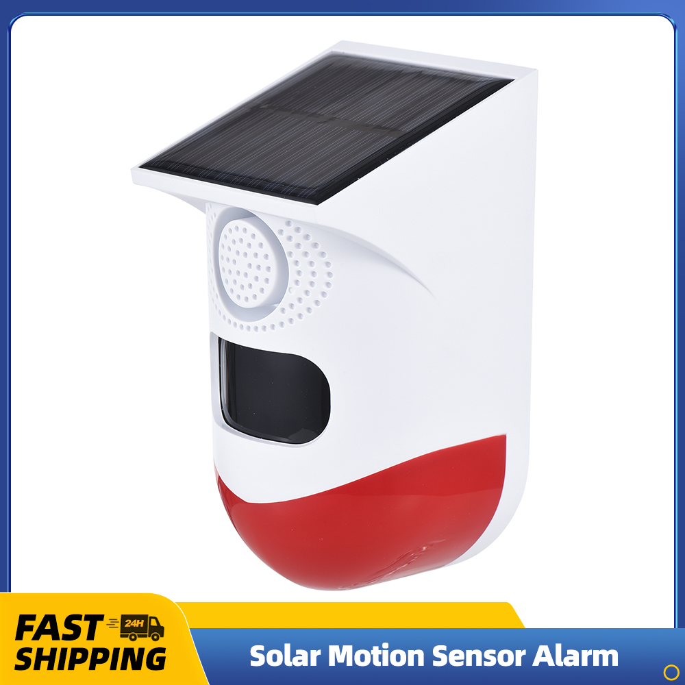 Outdoor Lighting Solar Panel - Alarma con Sensor de movimiento Solar