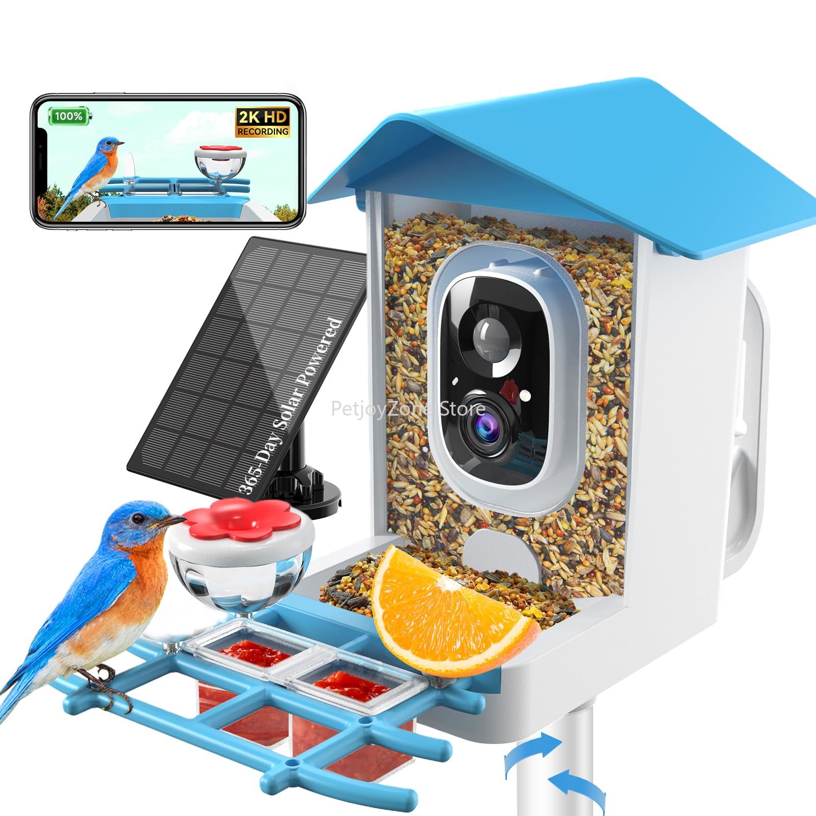 Motion Sensor Outdoor - Comedero Inteligente para Pájaros con Cámara