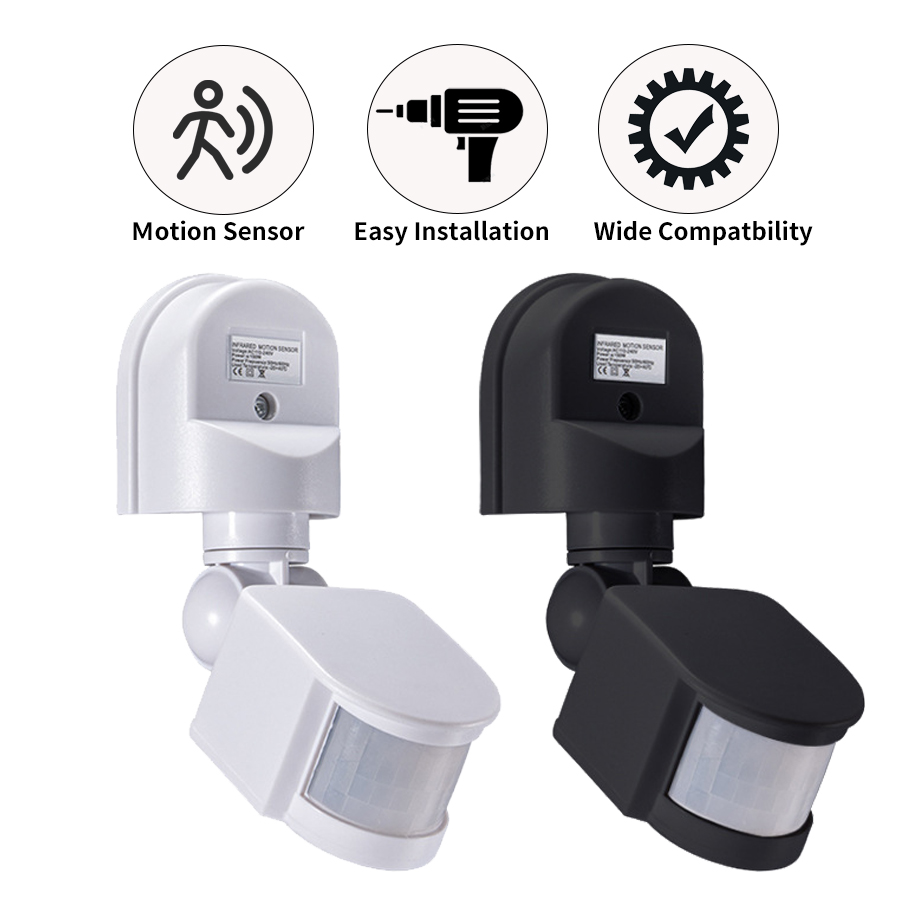 Motion Sensor Outdoor - Sensor de movimiento PIR 220V 110V