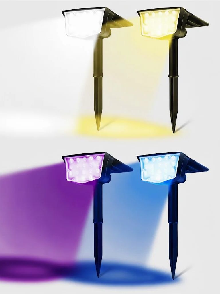 Outdoor Lighting Spotlight - 2 luces solares para exteriores, 700