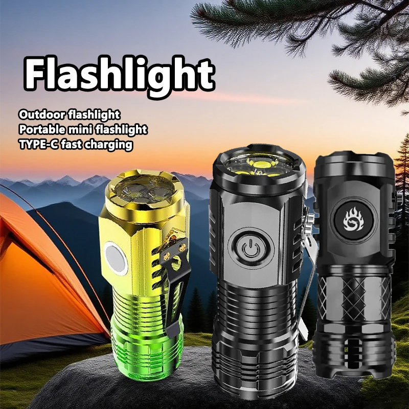 Outdoor Lighting Types - MINI linterna LED superbrillante, linterna recargable
