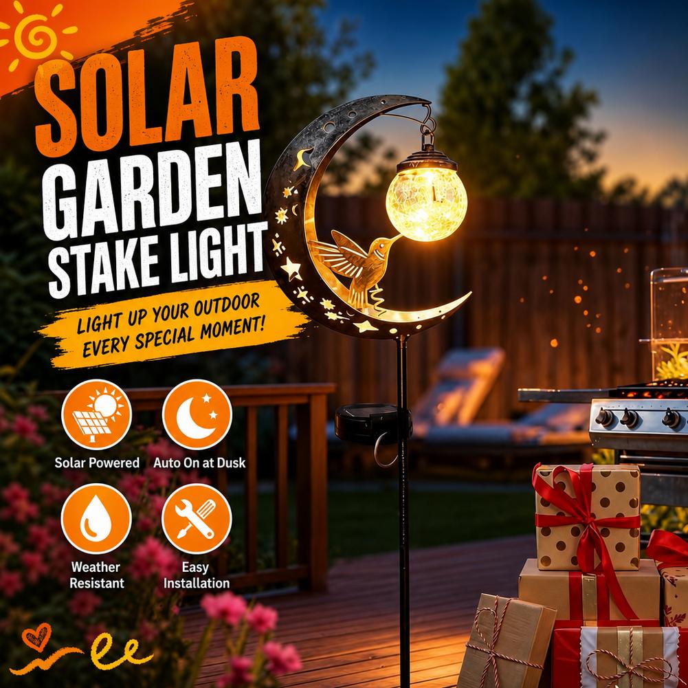 Solar Path Light - Lámpara Solar para Jardín con Silueta