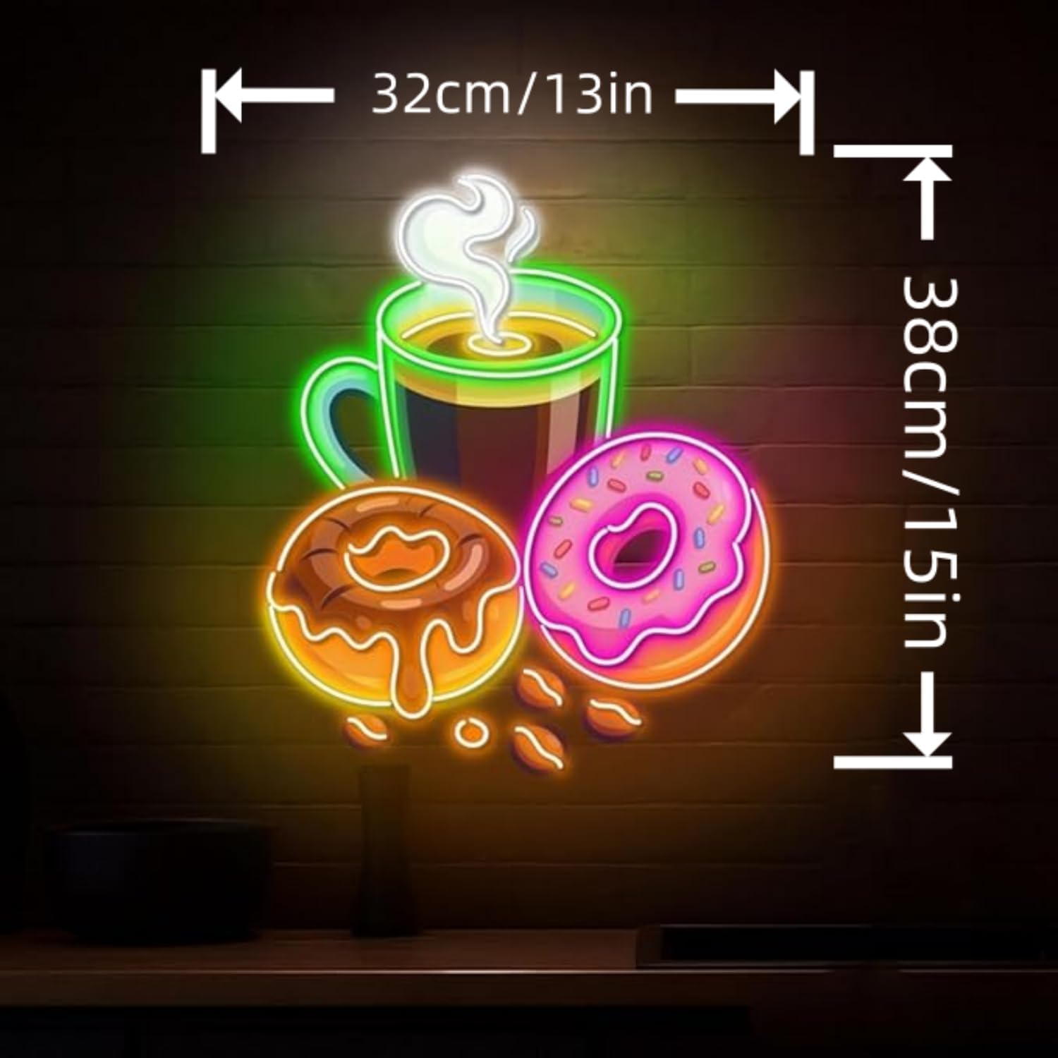 Letrero LED de neón con forma  - Outdoor Lighting For Store reseña y precio