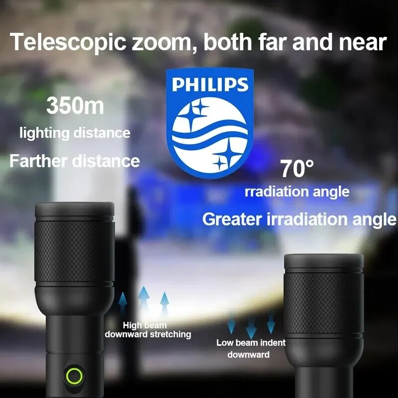 Linterna portátil Philips 6168 - Outdoor Lighting Philips reseña y precio