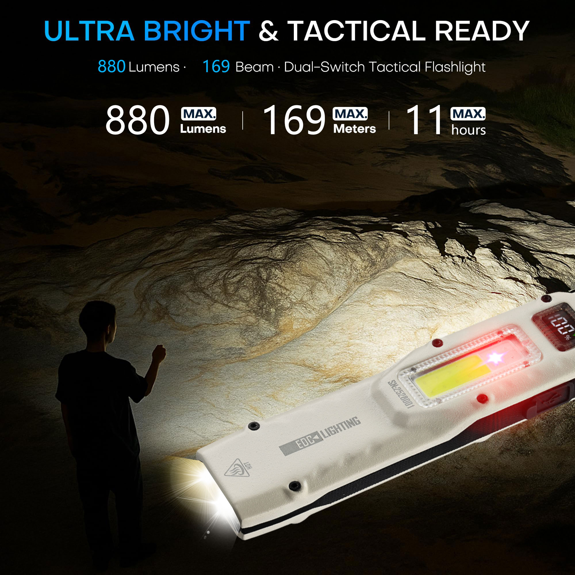 Linterna DE TRABAJO táctica ul - Outdoor Lighting Beacon reseña y precio