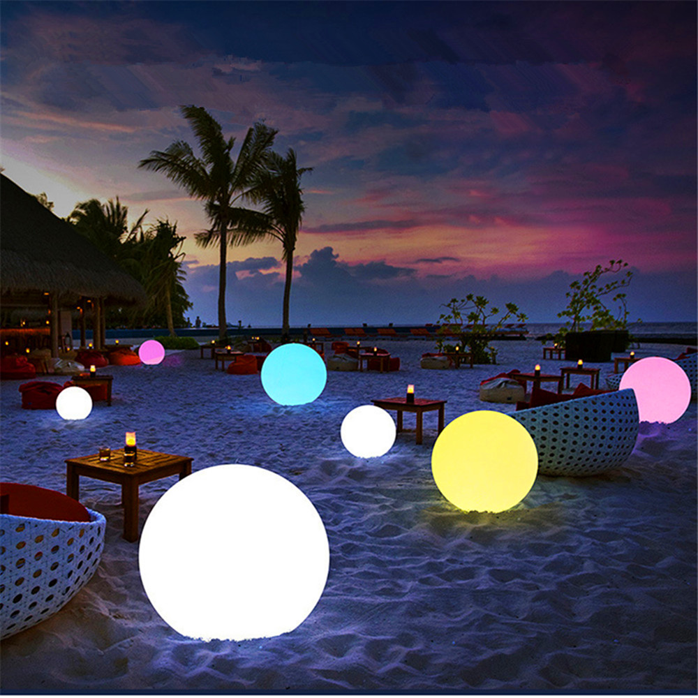 Luz LED recargable con bola br - Bollard Light Garden reseña y precio