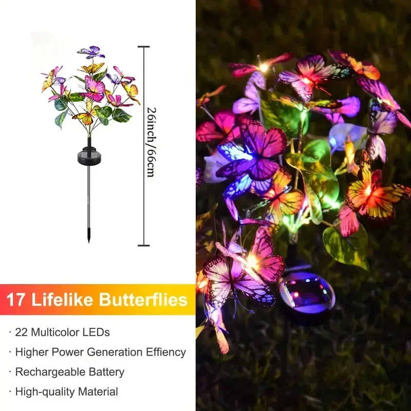 Luces LED solares de mariposa  - Solar Path Light reseña y precio