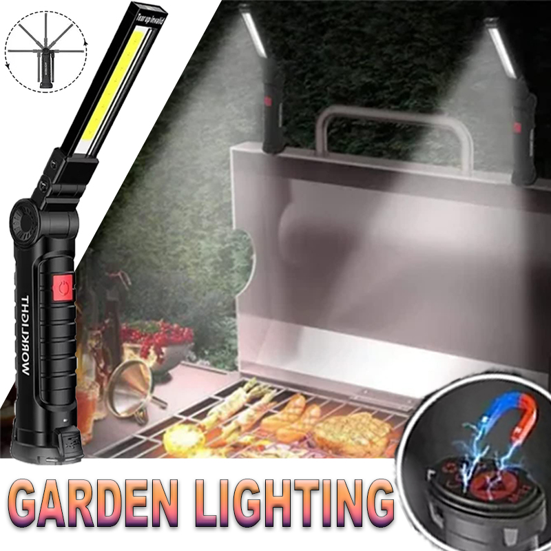 Linterna LED portátil con ganc - Outdoor Lighting Types reseña y precio