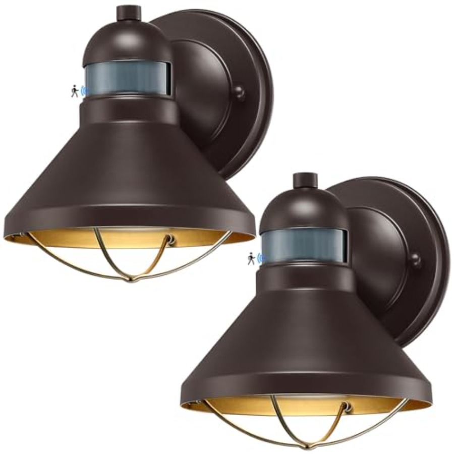 Paquete de 2 Lámparas de Pared - Motion Sensor Outdoor reseña y precio