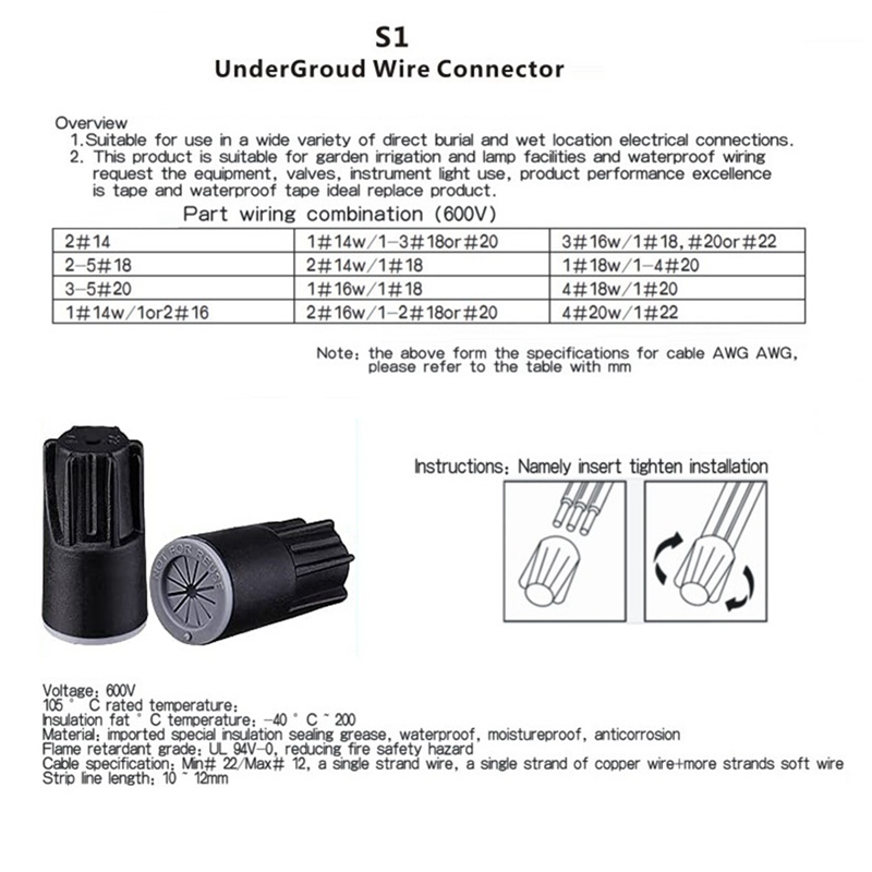 ABJA-Conectores de cables impe - Outdoor Lighting Connectors reseña y precio