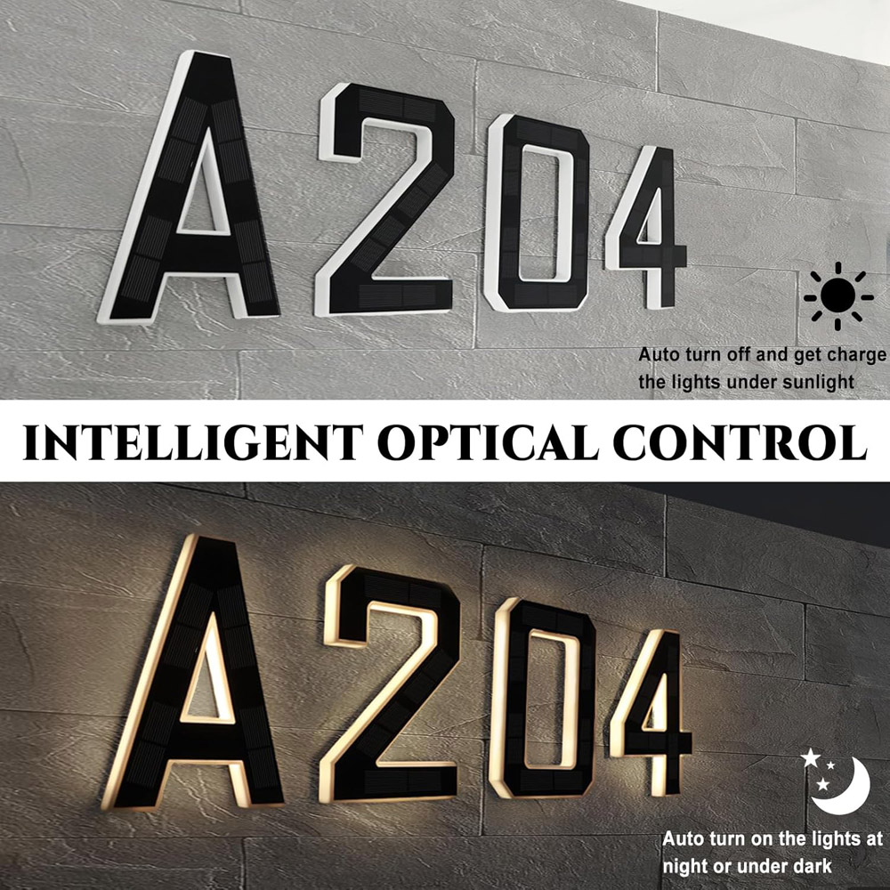 Luz solar para número de casa  - Outdoor Lighting Solar Panel reseña y precio