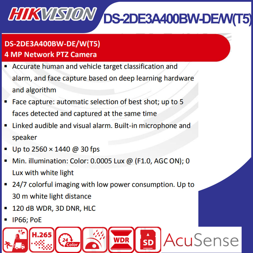 Cámara IP PTZ Wi-Fi Hikvision  - Outdoor Lighting Mains Powered reseña y precio
