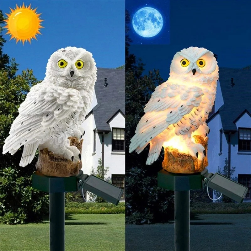 Lámpara Solar con Forma de Búh - Bollard Light Garden reseña y precio