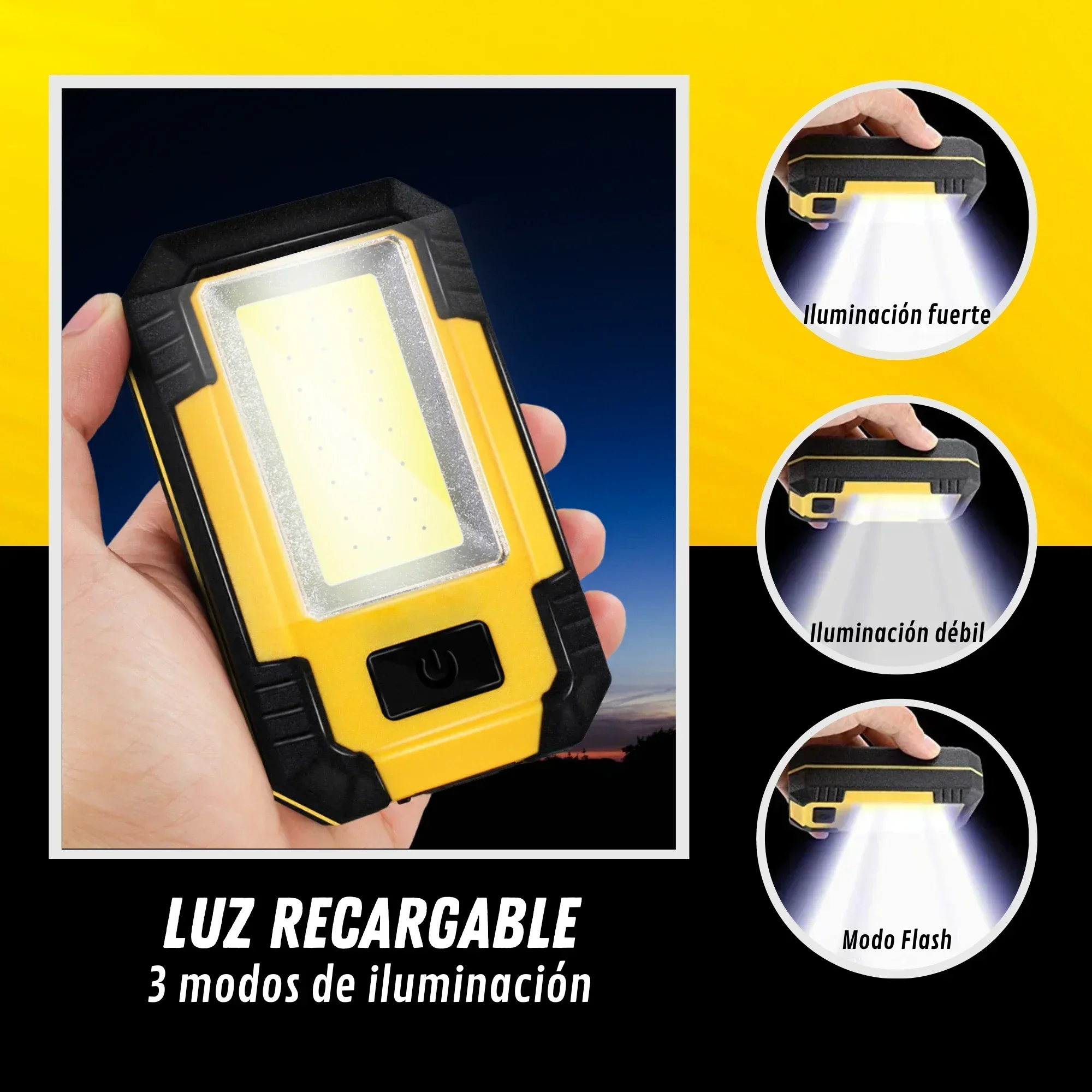 Luz de trabajo recargable port - Outdoor Lighting Lowes reseña y precio