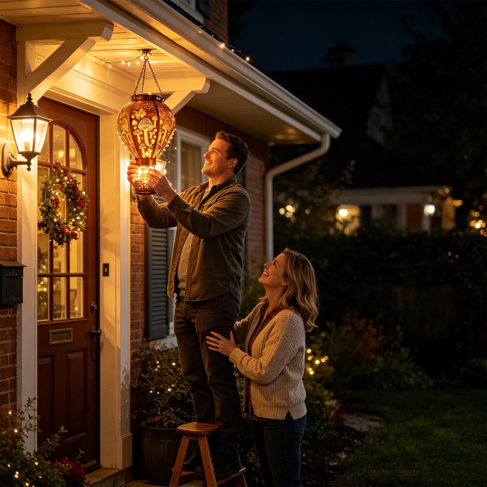 Luz solar para globo aerostáti - Solar Path Light reseña y precio