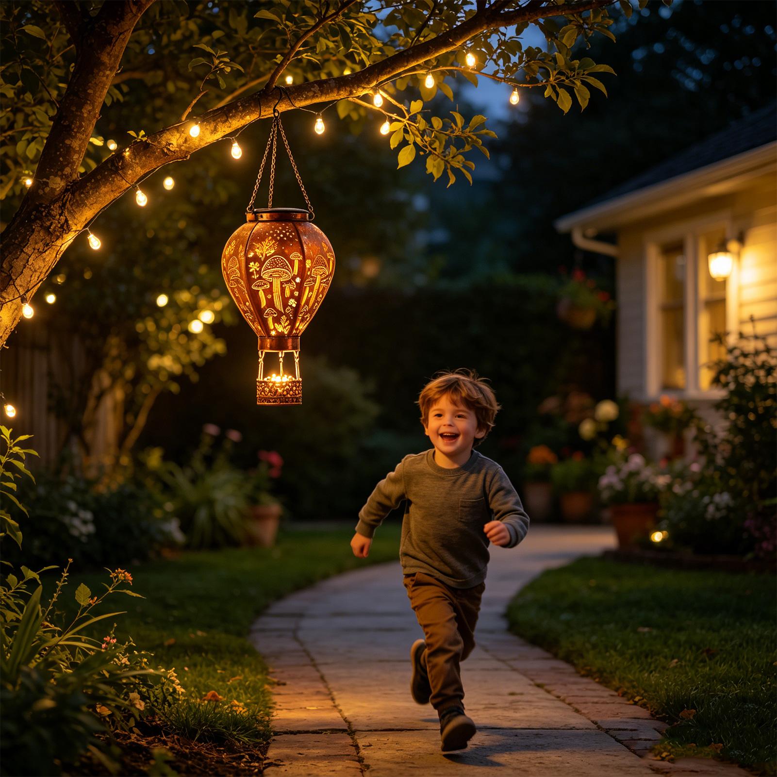 Luz solar para globo aerostáti - Solar Path Light reseña y precio