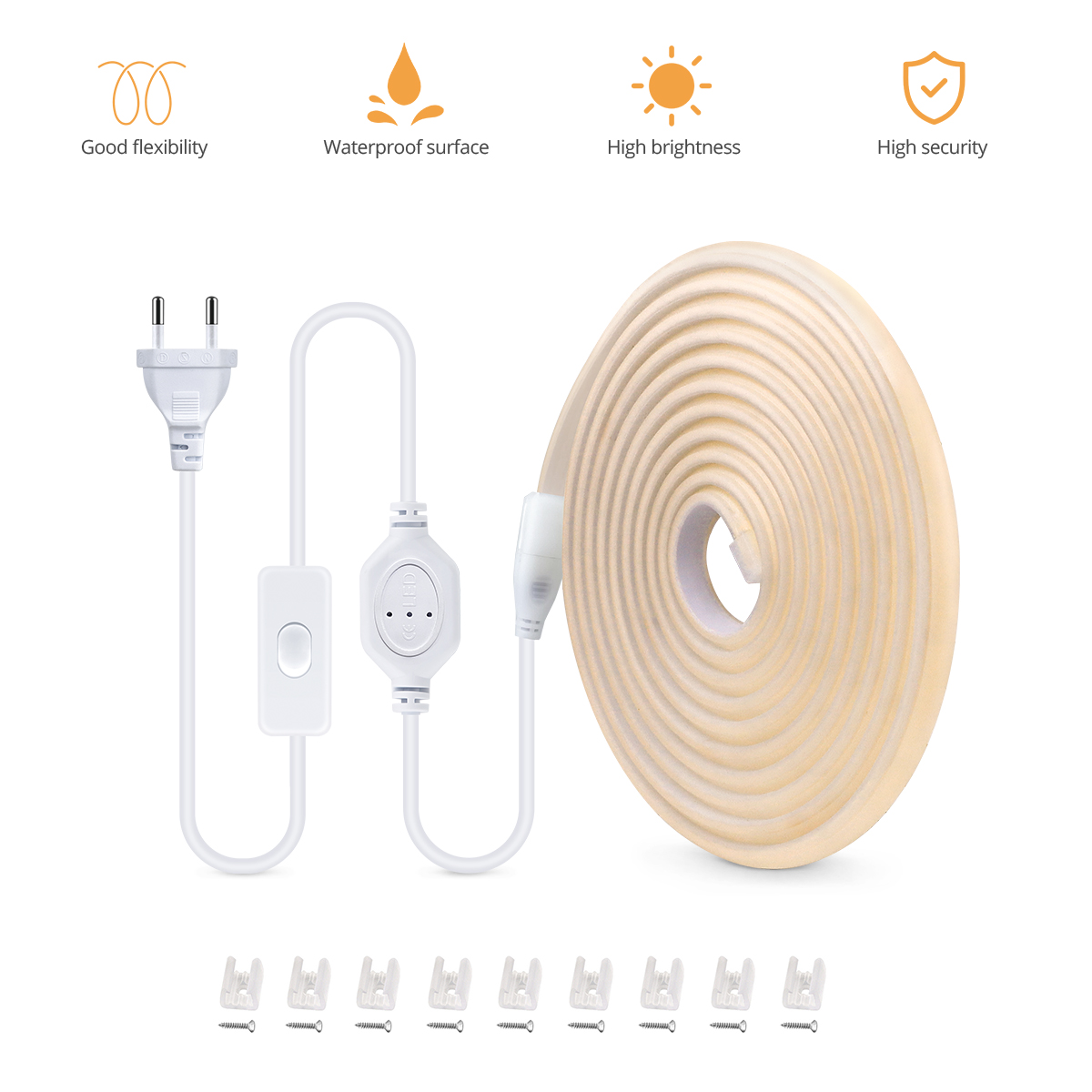 Tira de luces LED COB de 110V  - Outdoor Lighting Youtube reseña y precio