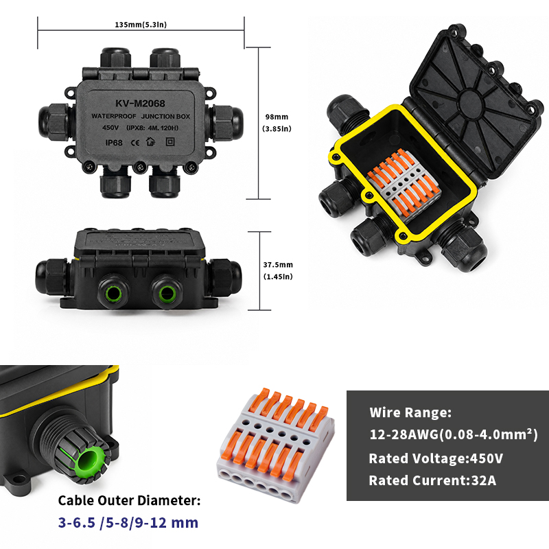 Caja de Conexiones Impermeable - Outdoor Lighting Connectors reseña y precio