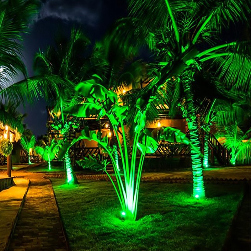 4 luces LED para jardín, 3W, 2 - Outdoor Lighting Spotlight reseña y precio