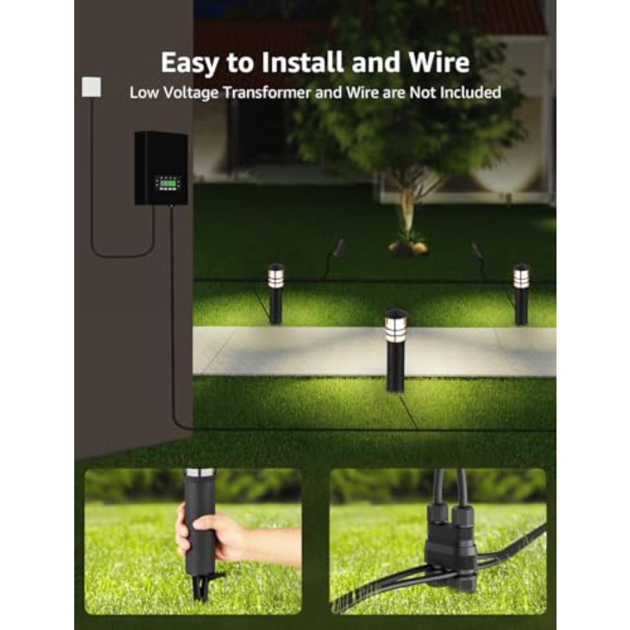 Paquete de 4 Luces LED de Bajo - Outdoor Lighting Connectors reseña y precio